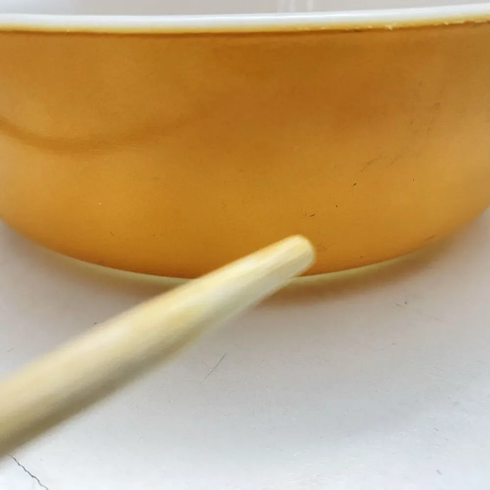 VTG Pyrex Old Orchard Handled Serving Casserole Dish #471,  1 Pint
